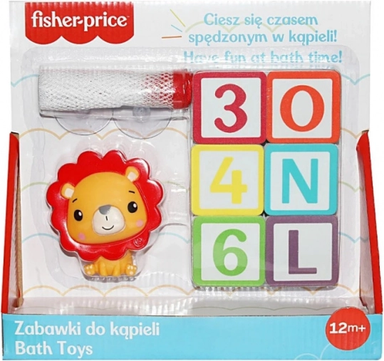 Bad speeltje Letters en Cijfers met leeuwenfiguur Fisher-Price