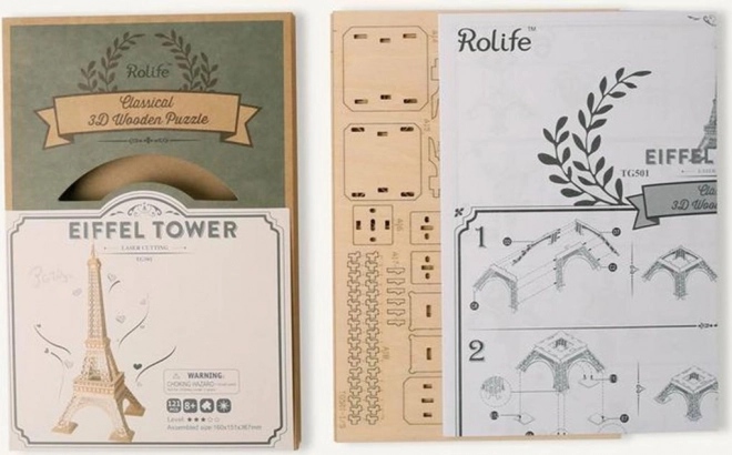 Eiffeltoren - 3D houten bouwpakket