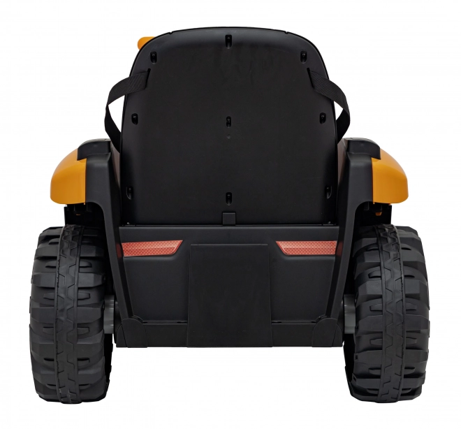 Kinder ritje op JCB Traktor met graafmachine