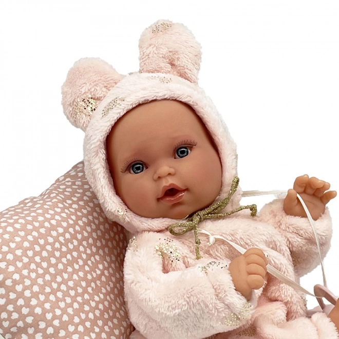 Antonio Juan 1136 KIKA - realistische baby pop met speciale bewegingsfunctie en zacht stoffen lichaam - 27 cm