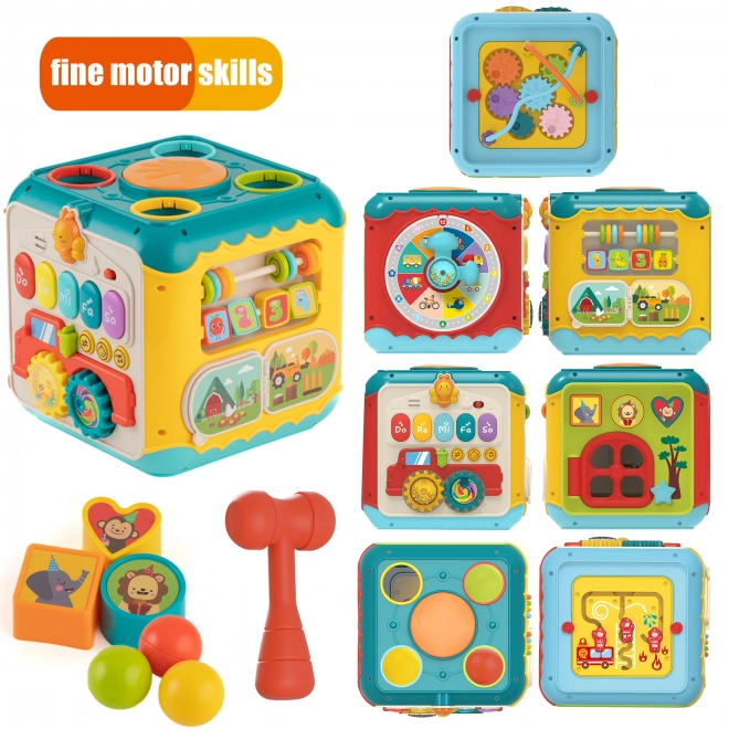 Montessori actieve kubus 6 in 1
