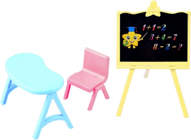 Schoolset: bord, tafel en stoeltje