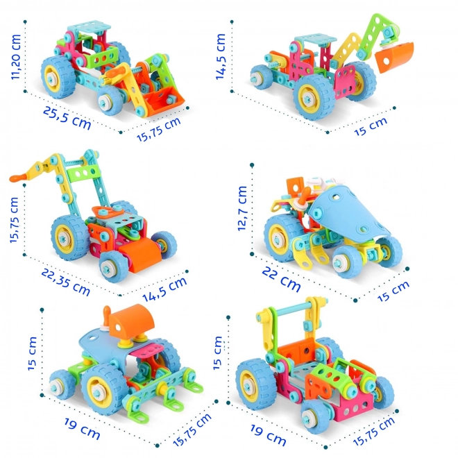 Constructieset Voertuigen voor Kinderen 6v1