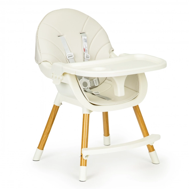 ECOTOYS Eetstoel 2-in-1 Beige