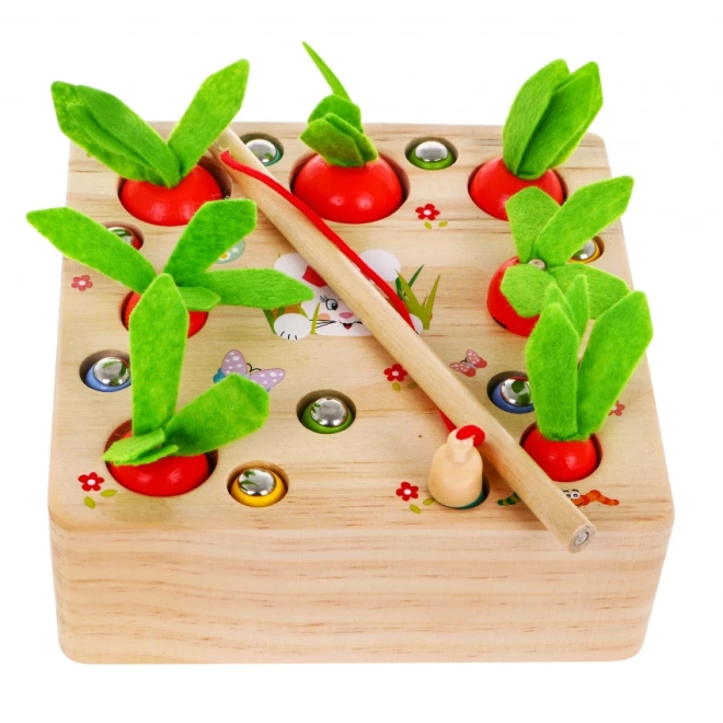 Houten geheugenspel Wortel