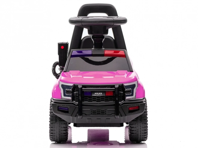Kind loopauto Politie roze