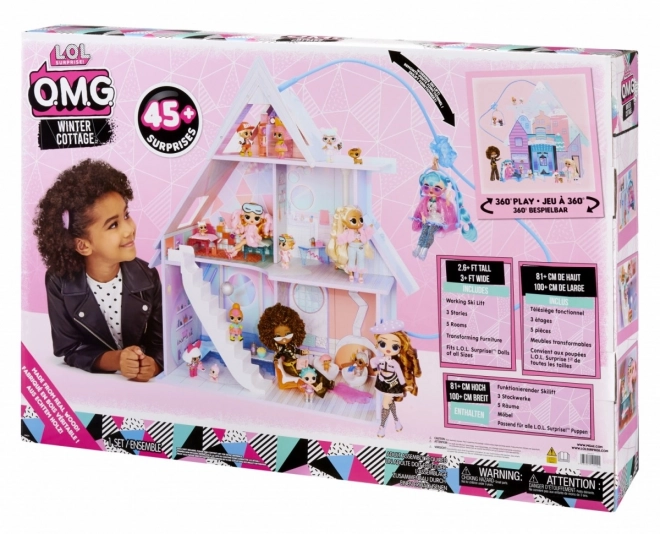 Houten poppenhuis L.O.L. Surprise Winter Cottage