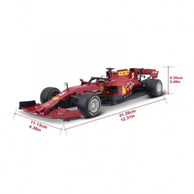 Metalen modelauto Ferrari SF1000 F1 2020 Tuscan GP - Sebastian Vettel