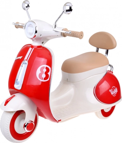 Klassieke elektrische kinderscooter oranje