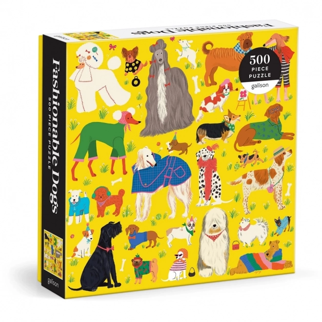 Galison Puzzel Stijlvolle Honden 500 Stukken