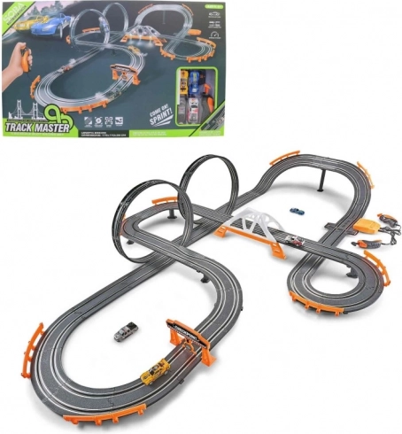 Racebaan met Adapter en Batterijen voor Kinderen 6+