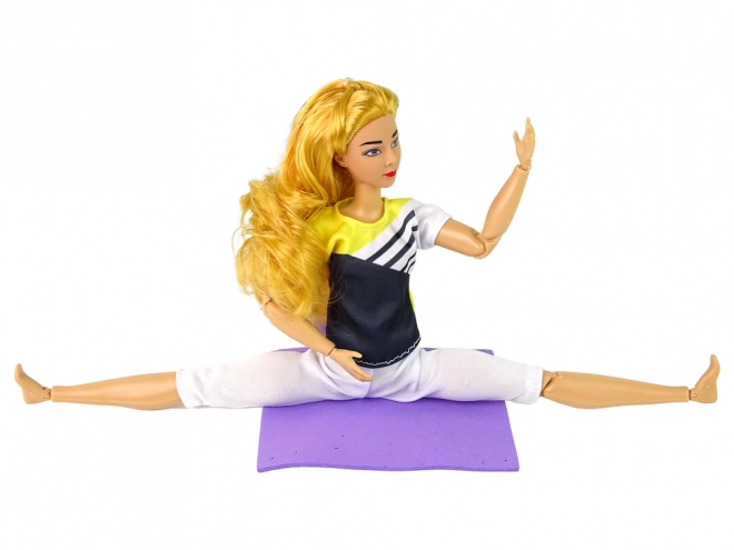 Kinderyoga-pop Lange blonde haren