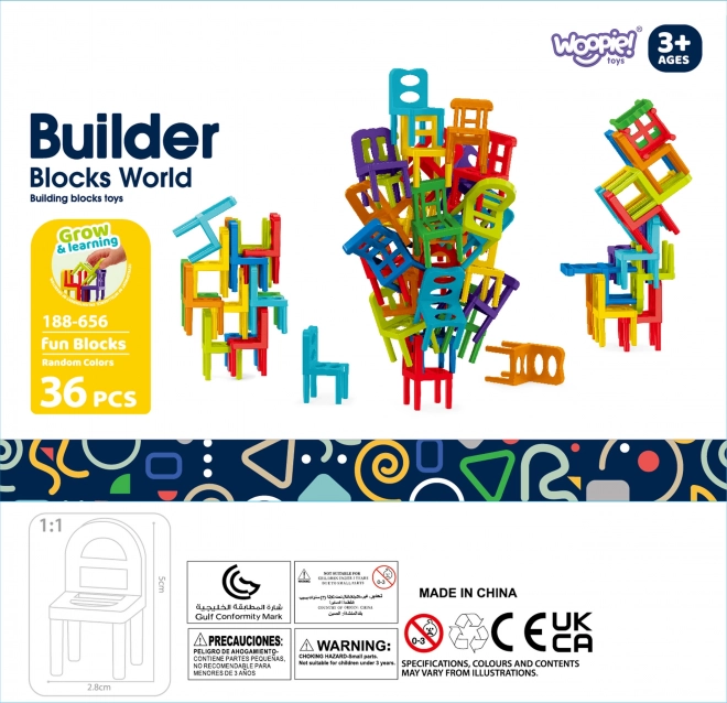 Behendigheidsspel Balancerende Stoelen 36 stuks