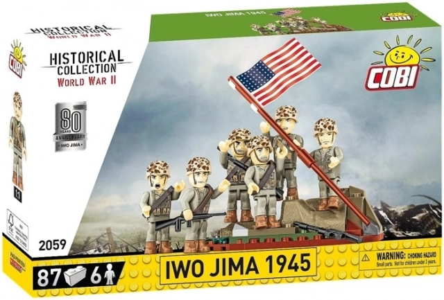Blokken Raising the Flag on Iwo Jima 1945 - 87 stukjes