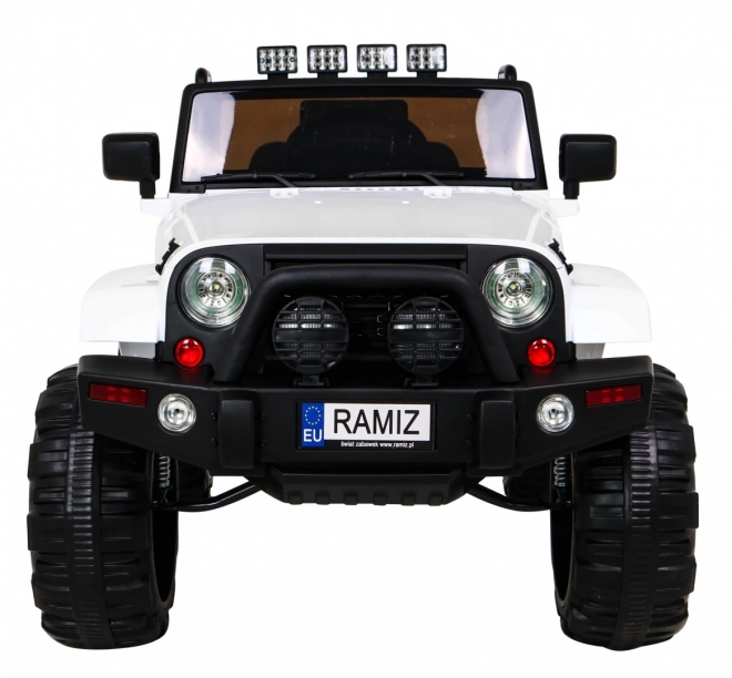 Elektrische kinderauto All Terrain Jeep Wit