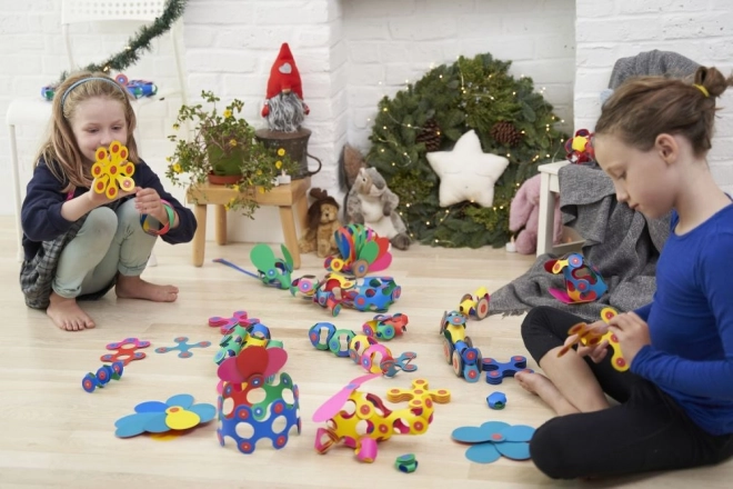 Magnetische blokken Clixo Super Rainbow, 60 stuks
