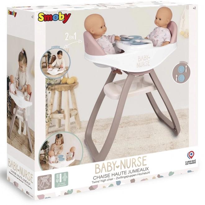 SMOBY Kinderstoel voor tweelingen