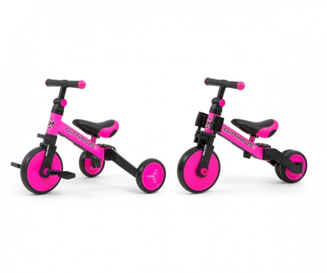 Fiets 3 in 1 Optimus Pink