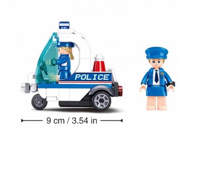 Sluban Metropolis M38-B1217A Politiepatrouille op Driewieler