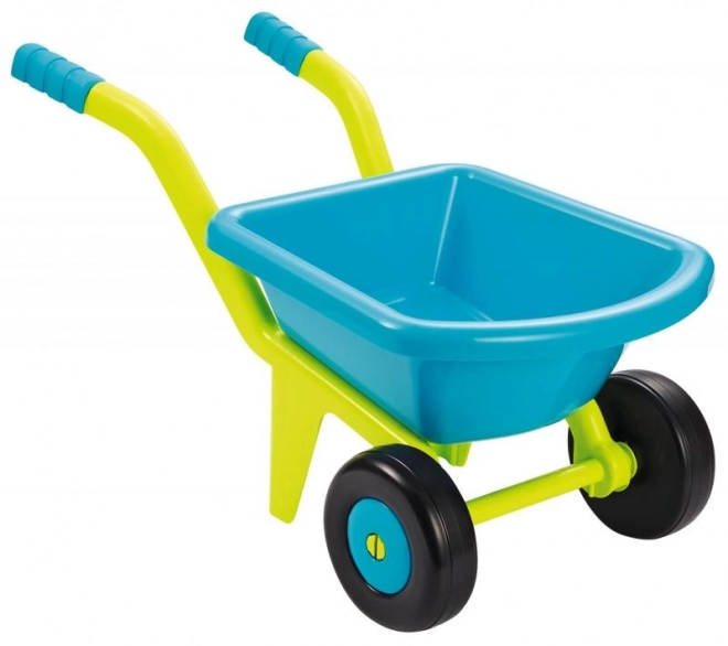 Tuin kruiwagen geelblauw (met 2 wielen)