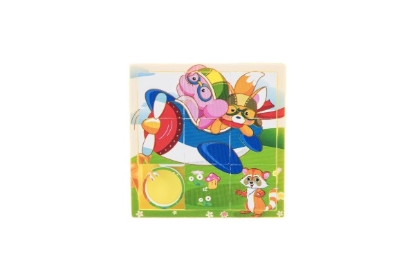 Dierschuifpuzzel plastic 10cm ass. mix soorten in zakje