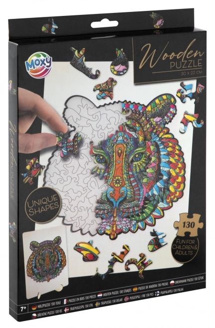 Moxy contourpuzzel tijger 130 stukken