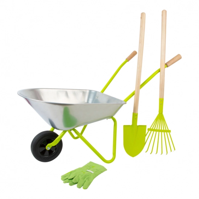 Small Foot kinder tuingereedschapsset kruiwagen met gereedschap