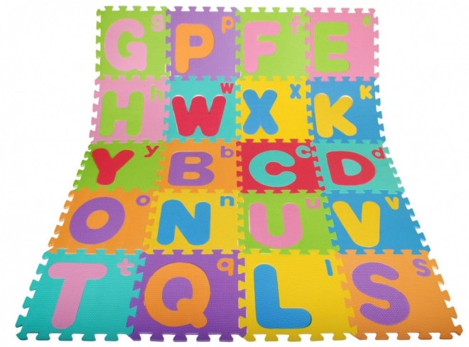 Schuimpuzzel Letters voor kinderen 3+ EVA schuim + Grote kleine letters Alfabet + Vloermat