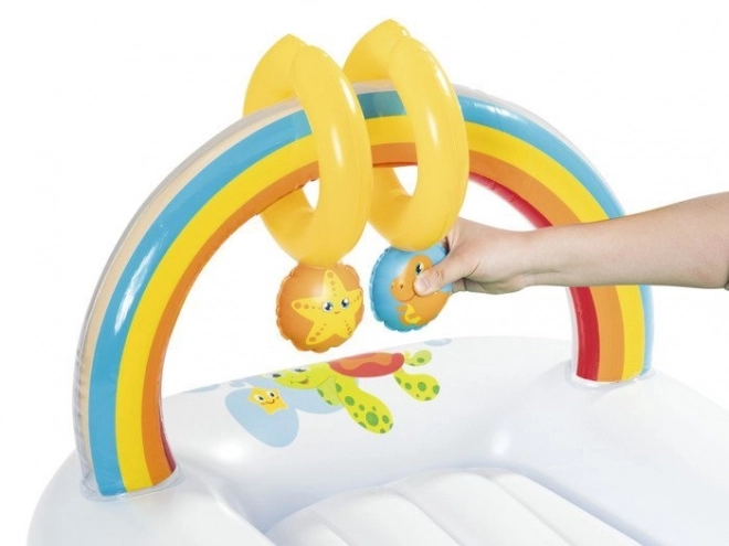 Bestway opblaasbare verschoningsmat voor kinderen met leuke speeltjes