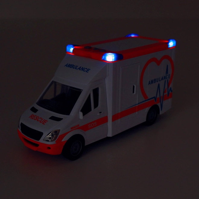 Auto-ambulance met geluid en licht