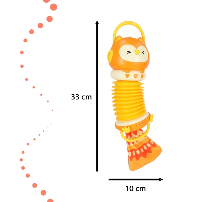 Oranje kinderaccordeon Uil