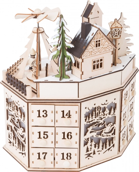 Adventskalender met kerstpiramide Small Foot