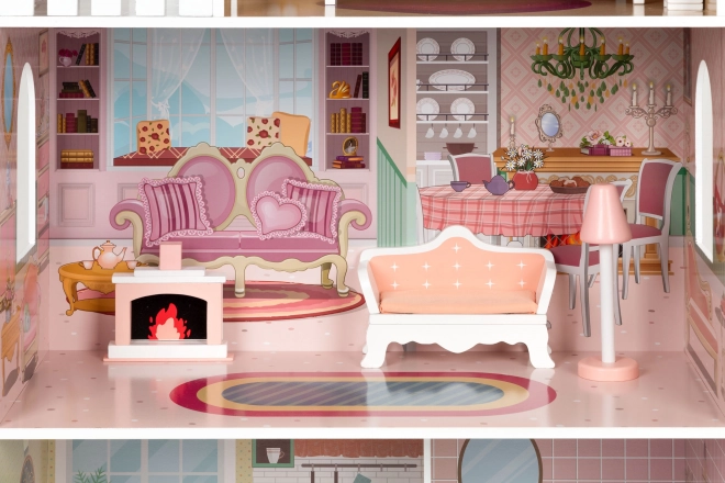 Groot poppenhuis met meubels ECOTOYS