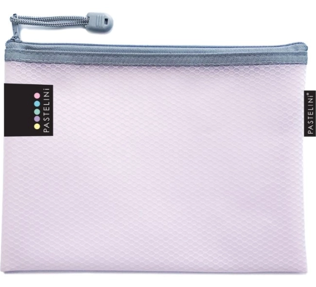 KARTON P+P Zakje met rits netachtig PASTELINI A5 roze