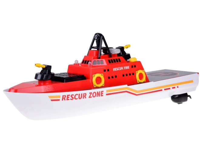 Reddingsboot Brandweer op afstand bestuurbaar