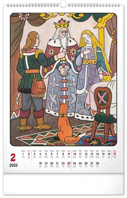 Muurkalender Josef Lada 2025, 33 × 46 cm