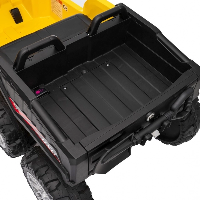 Gele sportieve kinderquad TX ATV