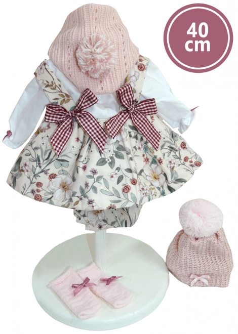 Realistische pop Lucia 40 cm met zacht stoffen lichaam