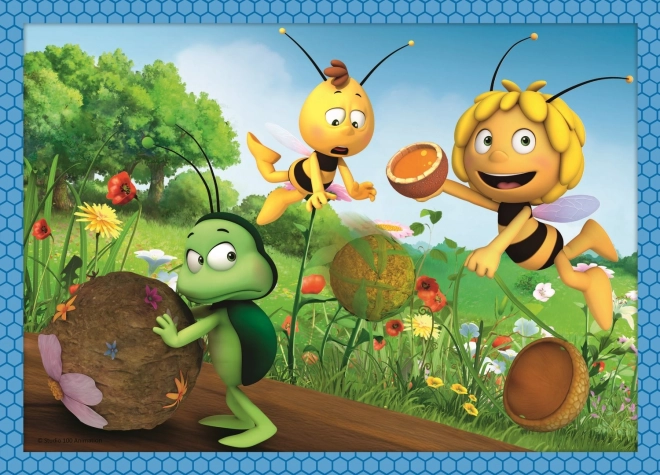 TREFL Puzzel Bijtje Maja: Avonturen 4-in-1 (12,15,20,24 stuks)