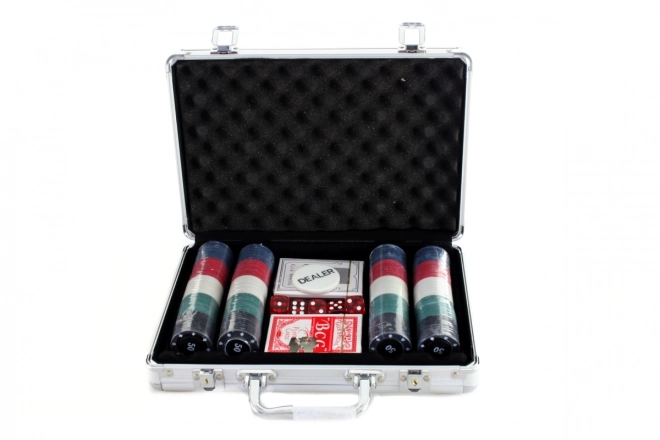 pokerset in aluminium koffer 200 delen