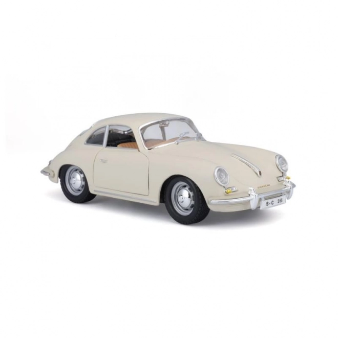 Bburago 1:24 Porsche 356B Coupé (1961) Ivoor