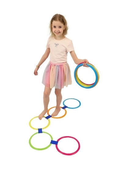 Kleurrijke springringen voor kinderen en volwassenen