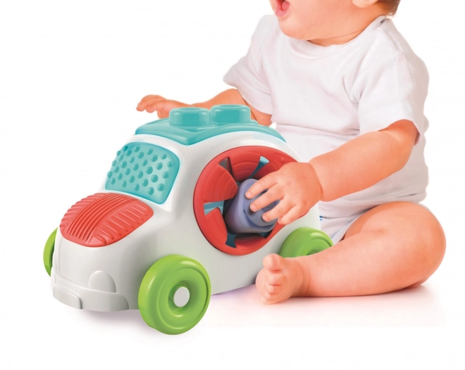 CLEMENTONI SOFT CLEMMY Sensorische Invoegkar met Blokjes