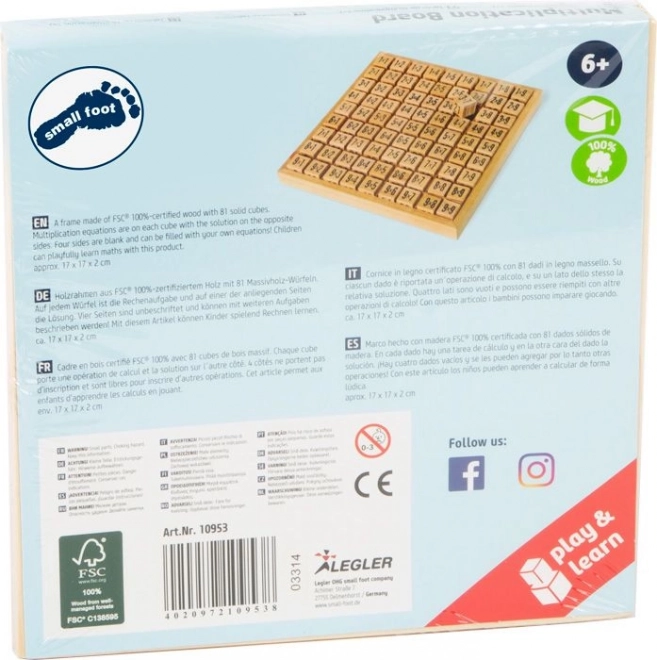 Small Foot Kleine tafels houten blokjes