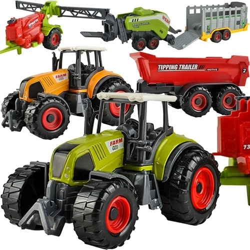 Grote set landbouwvoertuigen – 6‑delige boerderij
