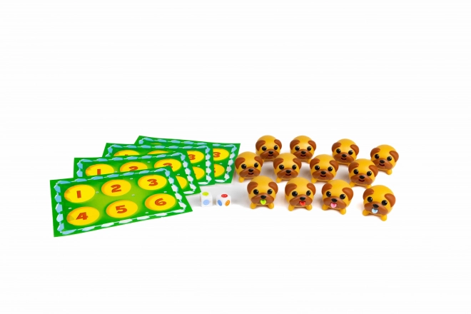 Tongen uitsteken! Geheugenspel met mopshonden