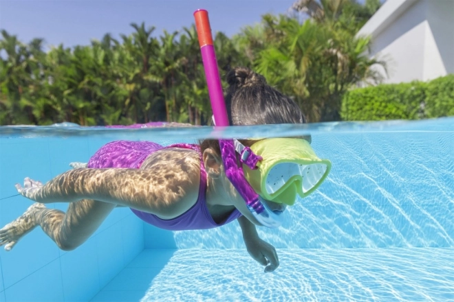 Bestway duikmasker met snorkel voor kinderen 3+ – Geel
