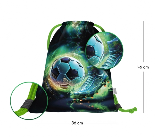 BAAGL 3 SET Ergo Voetbalspeler: schooltas, etui, zak