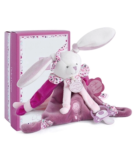 Cadeauset konijntje met speenhouder 17 cm
