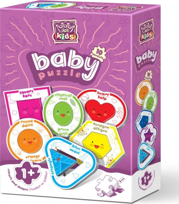 ART PUZZLE Baby Puzzle Kleuren en vormen (2 stukjes)